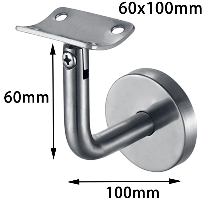 5x Handrail Brackets Stair Handrail Guard Rail Mount Baniste