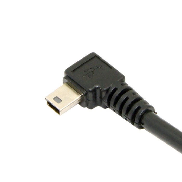 180cm 6Ft 90 degree angled MINI USB B type to USB2.0 Male d