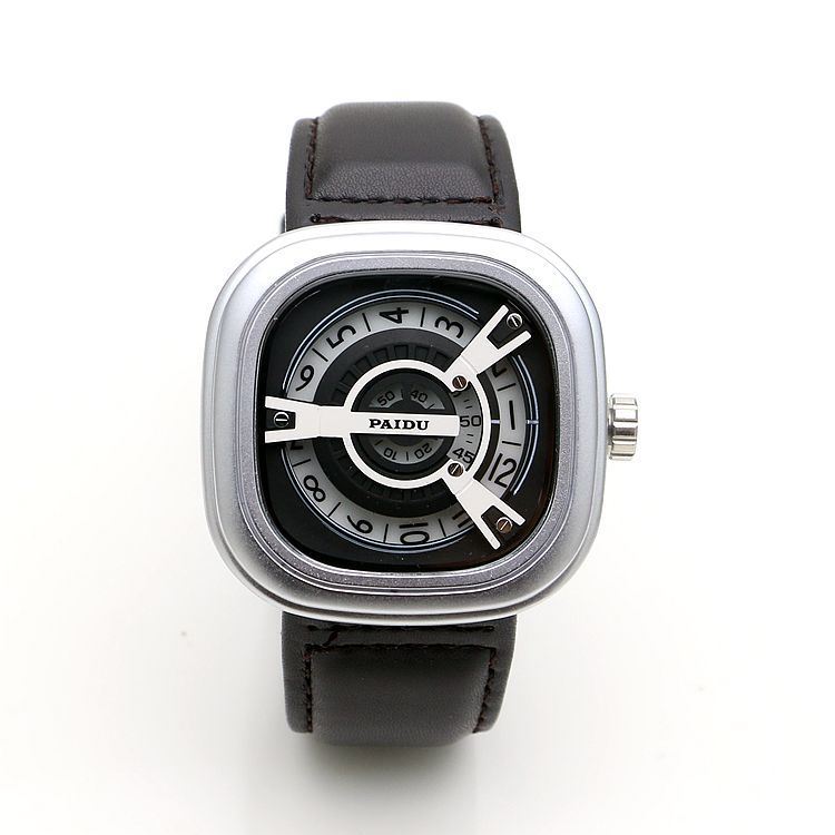 速发Punk Square Wheel Men Concept Watch Quartz Unicorn Watch