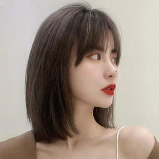 2022年时尚假发齐耳时尚P直发齐肩锁骨发