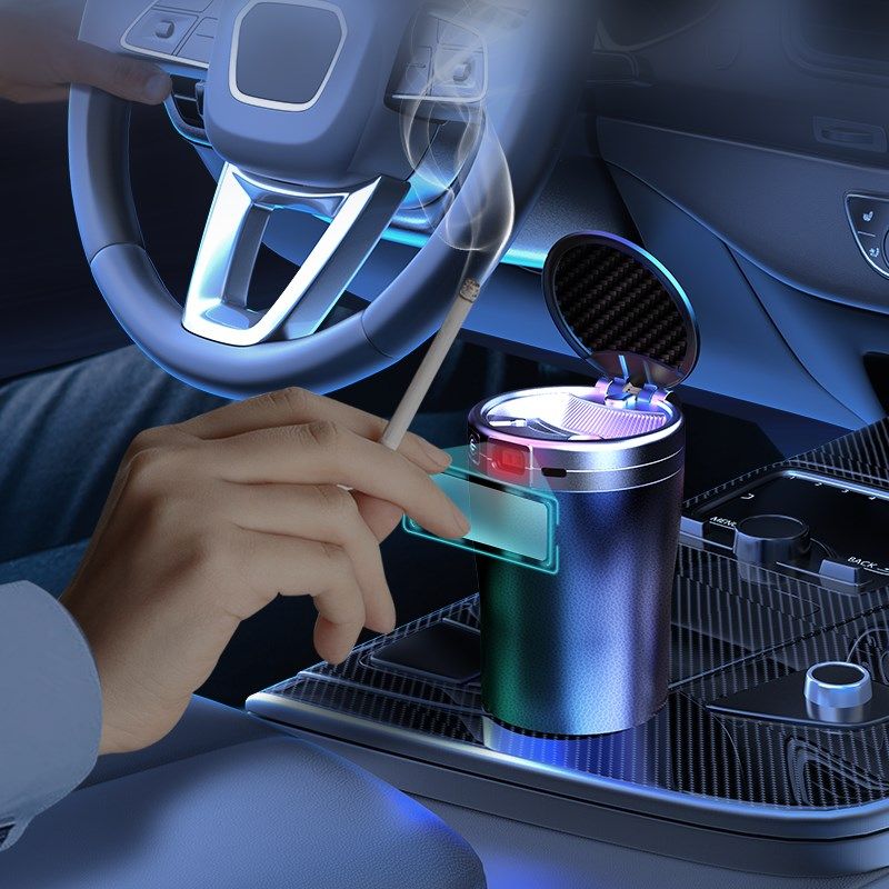 车载烟灰缸防飞灰车内神器汽车感应自动开盖高级感车用烟灰缸带盖,汽车用品/电子/清洗/改装,车用烟灰缸,淘宝优惠券,粉丝福利购,淘宝优惠卷