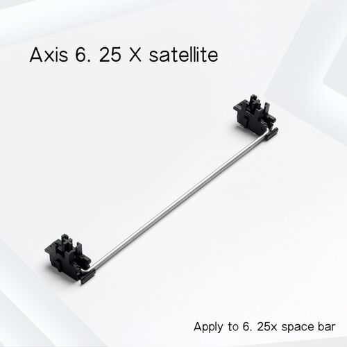 Plate mounted Black Cherry Stabilizers Clear Satellite Axis