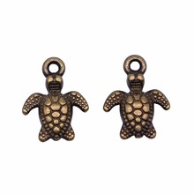 极速WYSIWYG 20pcs 10x13mm Charms Sea Turtle DIY Jewelry Find