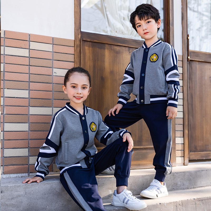 幼儿园园服春秋装三件套学院风儿童运动J棒球服班服小学生校服套