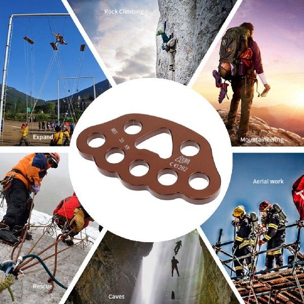 推荐Alloy Rock Climbing Rigging Plate 8 Holes 36KN Connector