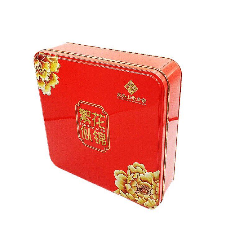 现货供应四个装月饼包装盒铁罐马口铁盒多K种款式可选月饼铁盒定
