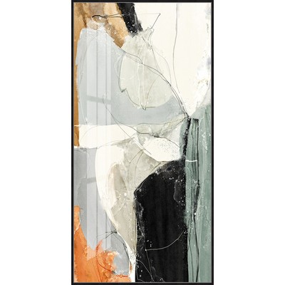 北欧抽象玄关壁画楼梯走廊过道门廊对门墙壁挂画色块组合装饰油画