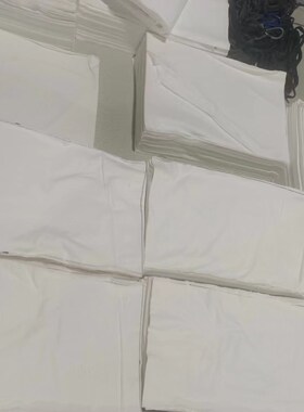 擦机布全棉工业抹布m白色纯棉碎布吸水吸油不掉色不掉毛新布料棉
