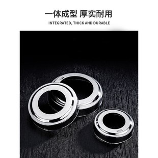 加厚304不锈钢装饰盖栏杆遮丑盖楼梯扶手50管围栏护栏圆形盖内32x