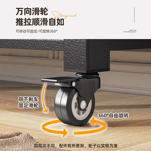 家用多层置物架仓储货架带轮移动阳台仓库储藏室落地收纳储物架