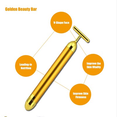 工厂销24K Golden Massagre Bar Fashion Anti Wrinkles Face Mas