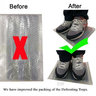 Fast Defrosting Tray Thaw Frozen Food Meat Fruit Quick Alumi