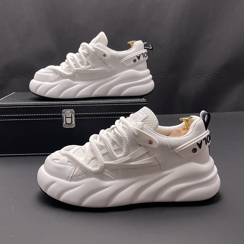 松糕底老爹鞋男厚底冬季新款运动休闲鞋青年个性潮流内增高小白鞋,流行男鞋,老爹鞋,淘宝优惠券,粉丝福利购,淘宝优惠卷