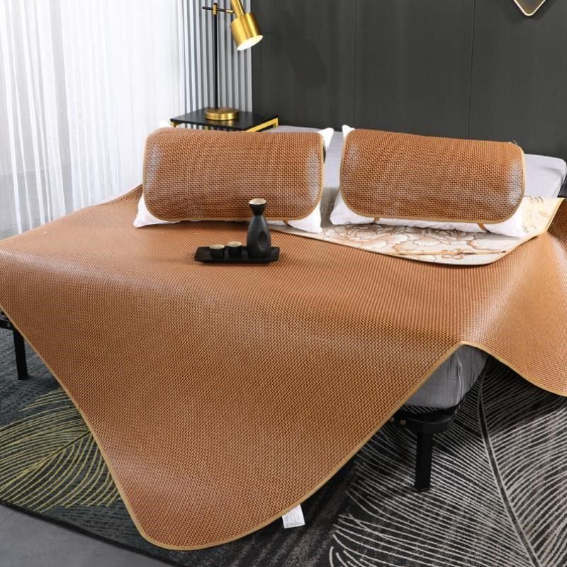 新款凉席1.8m床夏季藤席三件套折叠1.5米单人学生宿舍草席子1.2冰,床上用品,冰丝席,淘宝优惠券,粉丝福利购,淘宝优惠卷