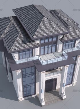 中国风新中式大宅豪宅别墅设计图纸四层L半新农村自建房五层整套