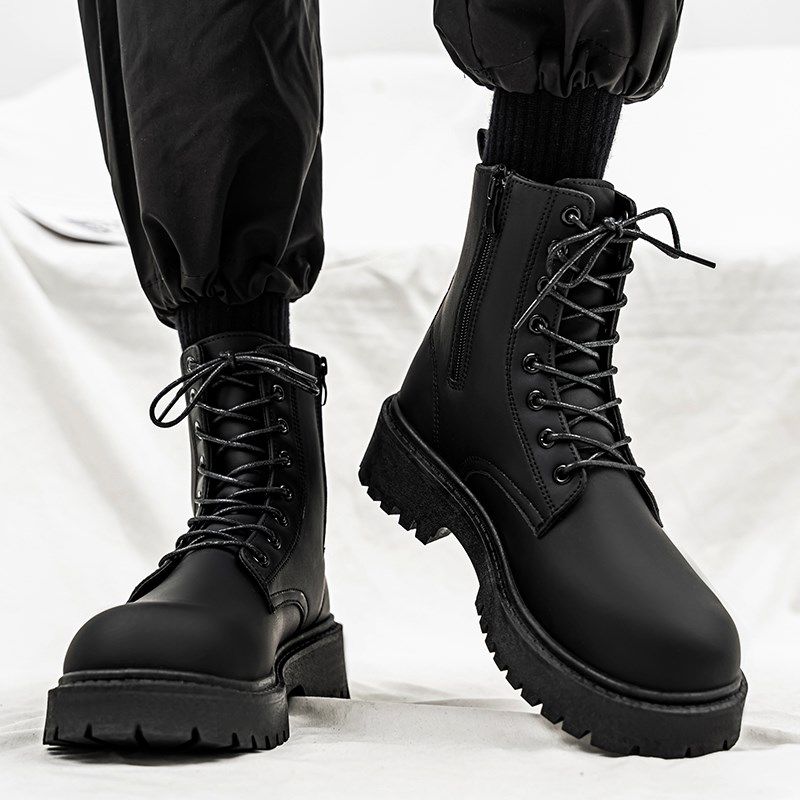 冬季大码45马丁靴男46工装高帮高级感英伦风皮鞋机车加绒棉鞋惠州,流行男鞋,马丁靴,淘宝优惠券,粉丝福利购,淘宝优惠卷