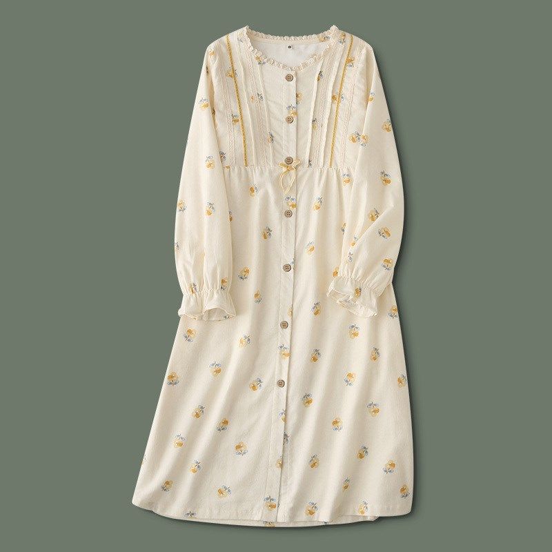 甜美碎花睡衣女春秋款磨毛绒布长袖套头居家服女款家居服睡裙,女士内衣/男士内衣/家居服,睡裙,淘宝优惠券,粉丝福利购,淘宝优惠卷