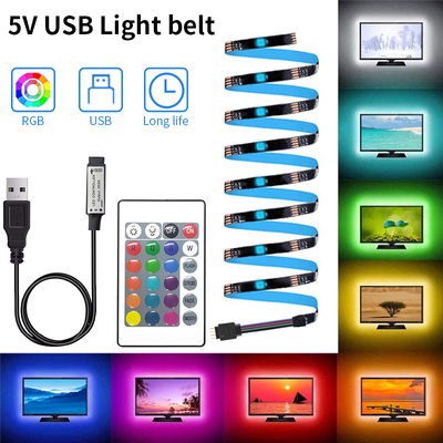 5M LED Strip Light for TV, 5050 RGB Luces Led Light Strip wi