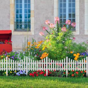 Decorative Picket alPsticW Border Edging Garden hTite