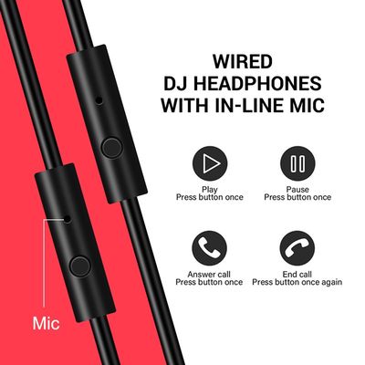 速发Oneodio Wired Over Ear Headphone With Mic Studio DJ Head