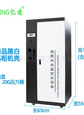 商用净水机壳 铁机箱 黑白外壳纯水机蓝白机柜 箱式 铁架定制整机
