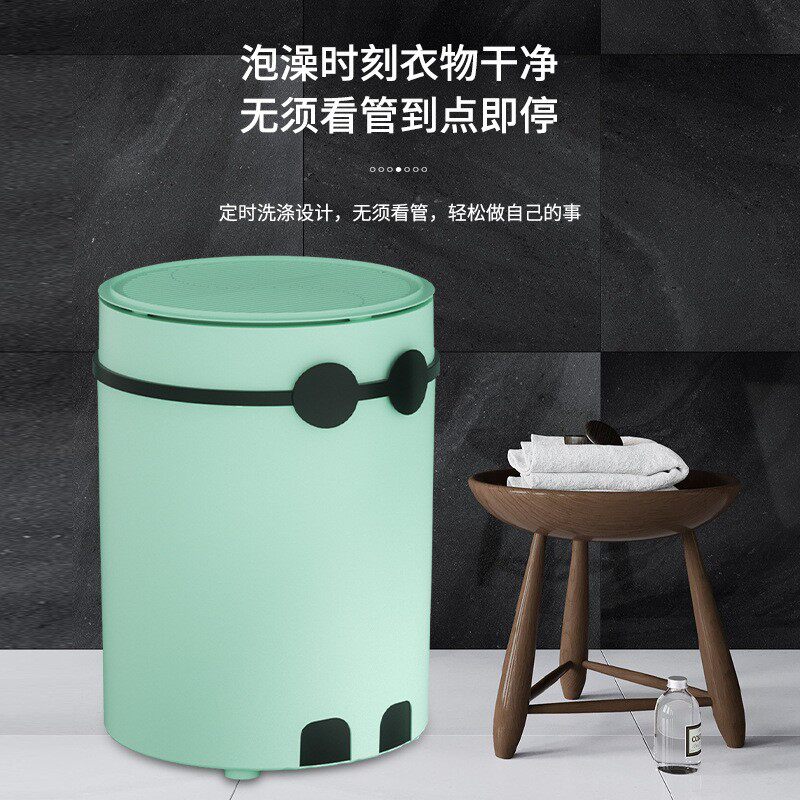 速发小型洗衣机迷你家用半自动婴儿童宿舍洗袜子内衣裤洗鞋子洗脱