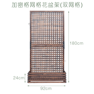 新品 阳台花盆挂架铁艺墙上 饰防腐木悬挂式 实木客厅墙面壁挂花架装