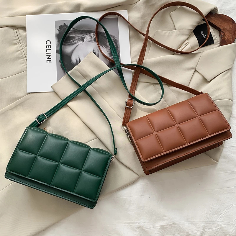 2021 Solid Color Fasqhion Shoulder Handbags Female Travel Cr