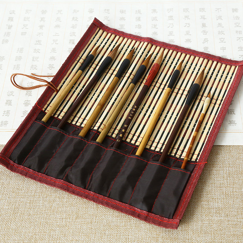 赋比兴 大d号笔帘 竹制笔帘 装毛笔手工笔帘 卷笔袋工具 文房四宝,农机/农具/农膜,播种栽苗器/地膜机,淘宝优惠券,粉丝福利购,淘宝优惠卷