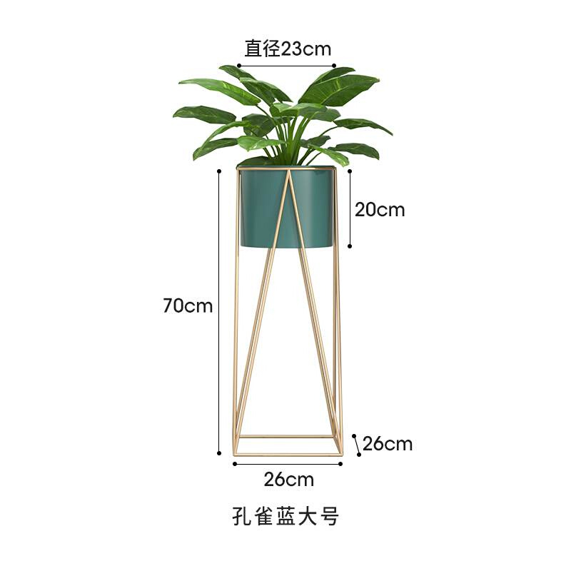 2021新款客厅花架F电高视机旁边花盆J架放黄金葛的架子室内现代