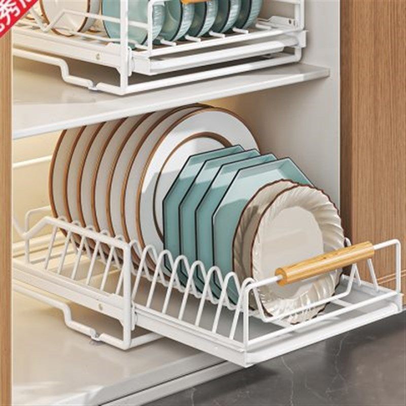 不要再这么放了  厨房抽拉收纳架橱柜拉篮抽屉式放碗置物架  碗架,家庭/个人清洁工具,脸盆架,淘宝优惠券,粉丝福利购,淘宝优惠卷