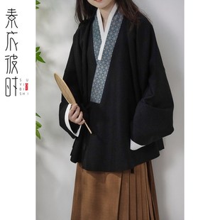 素衣彼时2918春秋女士明制对交穿袄子服装 汉服裁剪样板 纸样弓袋袖