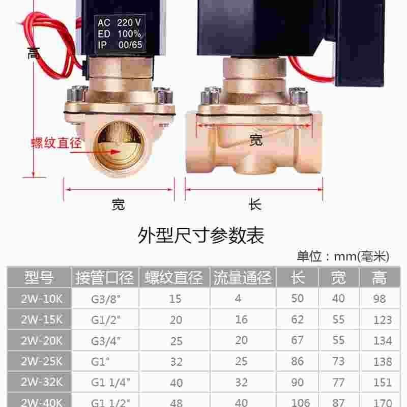 常开节能不发电磁阀 水阀 气阀 高温150度 3分41分6分1寸.热2寸等
