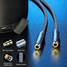 推荐JSAUX Headphone Splitter Audio Cable 3.5mm Male to 2Fema