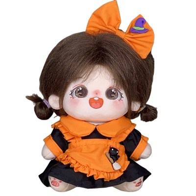 娃衣20cm棉花娃娃衣服万圣节套装毛绒公仔玩偶发箍小X裙子冬装现