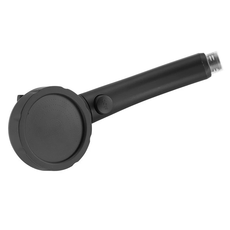 Blac Color Shower Head Pressure Boost uPetkWall MoSnted