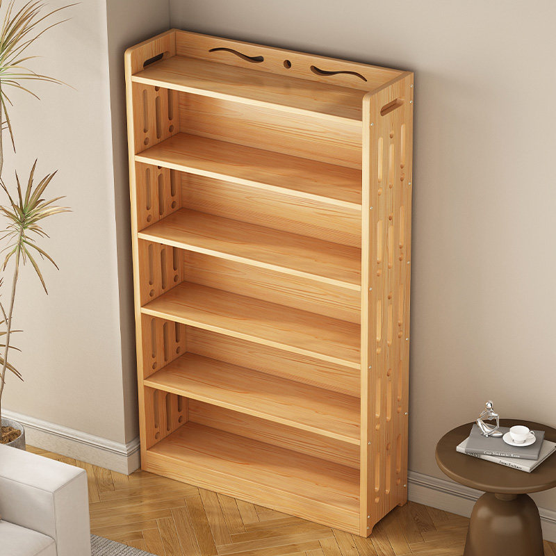 实木书架置物架落地书柜子收纳柜家用儿童学生客厅多层简易收纳柜,住宅家具,书架,淘宝优惠券,粉丝福利购,淘宝优惠卷