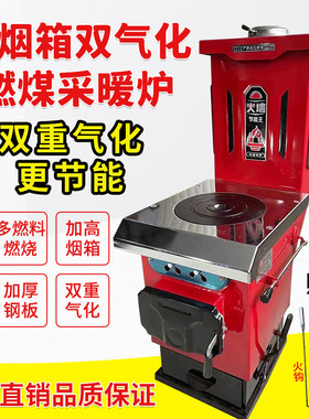 采暖炉家用燃煤新型取暖炉柴煤两用气化反烧节能农村锅炉水暖气片