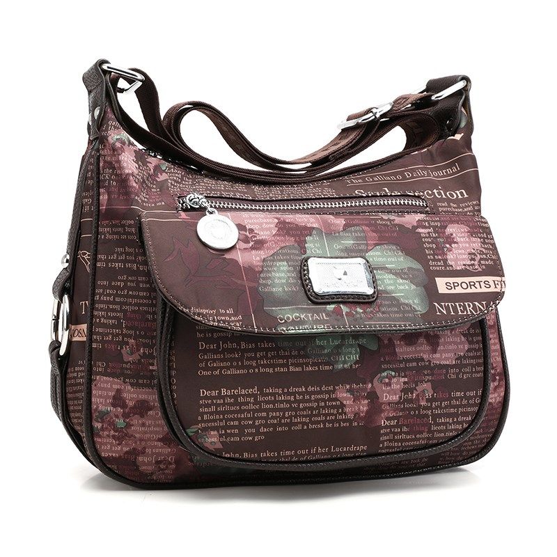 中老年妈妈女包斜挎帆布包单肩包百搭旅行单肩包牛津纺斜挎女包包