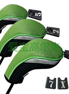 3Pcs/Set Club Heads Cover Soft Wood Golf Club Driver Headcov