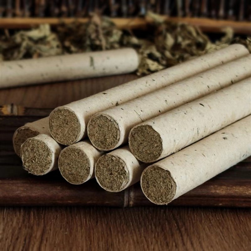 新品小陈蕲艾三年陈石臼手工艾条石磨桑皮纸纯艾家用艾灸条柱端午
