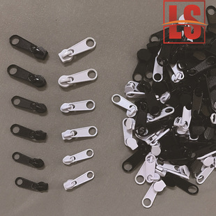 3号4号5号黑色白色尼龙拉链头 金属拉头 拉锁头