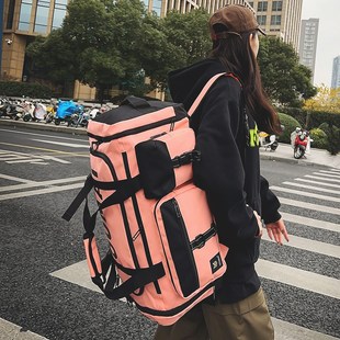 打工行李包女轻便超大容量手提袋短途旅行包双肩男干湿分离健身包