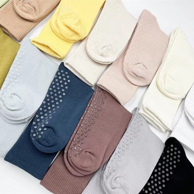 inner me带防滑垫瑜伽长筒袜子彩色糖果色瑜伽袜子