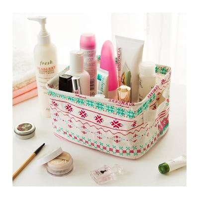 推荐Cotton Linen Storage Basket Toys Box Container Organizer