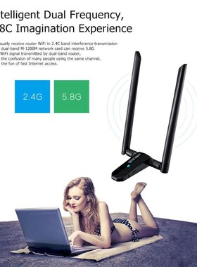 M-1200M/M-600P USB 3.0 WiFi Adapter 1200Mbps Dual Band 2.4GH