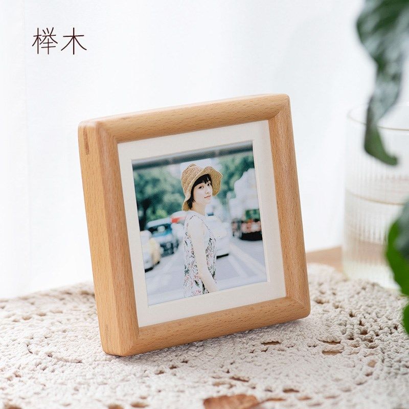 相框照片定制diy实木小相框摆台4寸2寸纪念日情侣礼物男朋友生日,家居饰品,相框/画框,淘宝优惠券,粉丝福利购,淘宝优惠卷