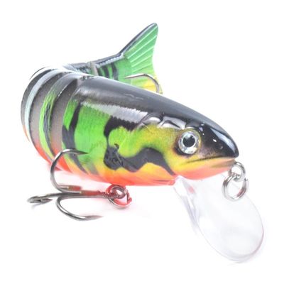 新品110MM 17.3G Sinking 8 Segements Multi Jointed Swimbait M