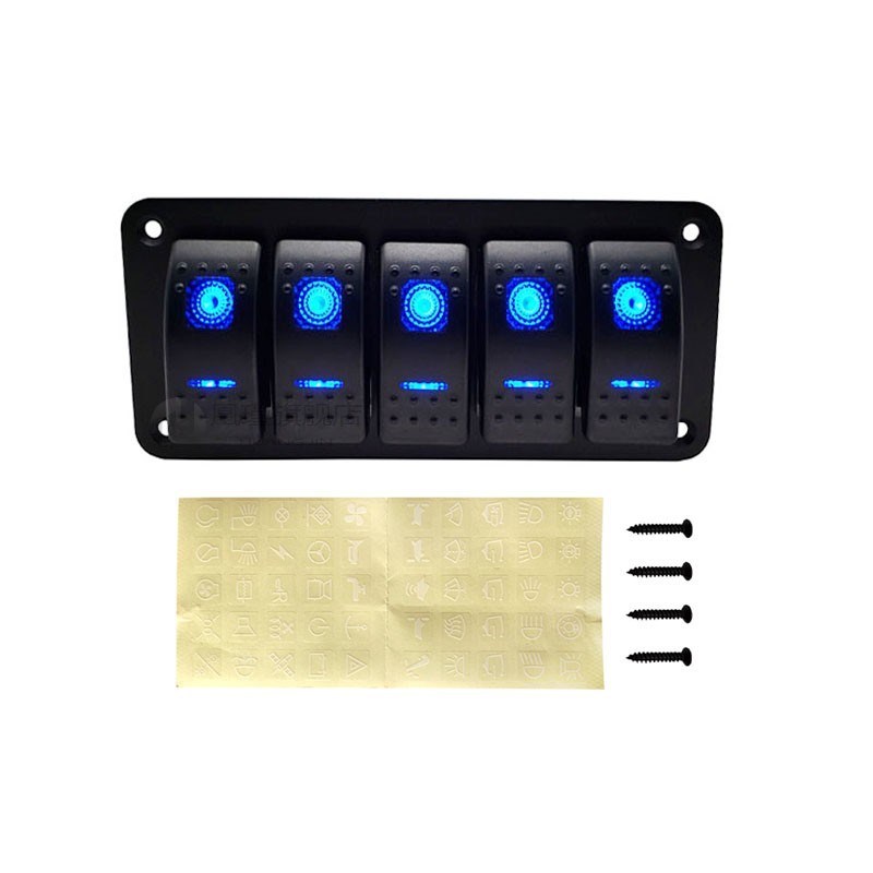 推荐12V LED Rocker Switch Panel for Marine Boat Truck Carava