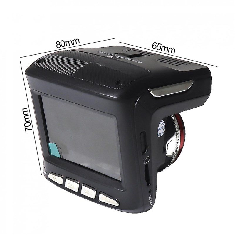 推荐2 In 1 Car Radar Detector GPS HD 1280P Speedcam Anti Rad